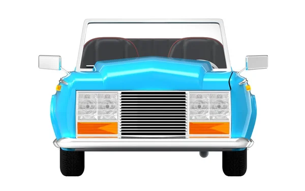 Samochód luksusowy kabriolet niebieski przód — Zdjęcie stockowe