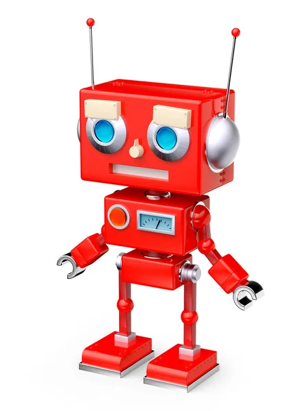 Robot retro rojo — Foto de Stock