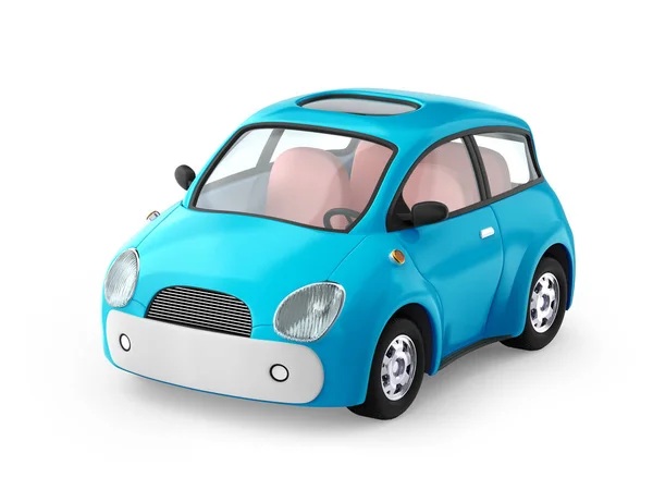 Small cute blue car — Stock Photo, Image