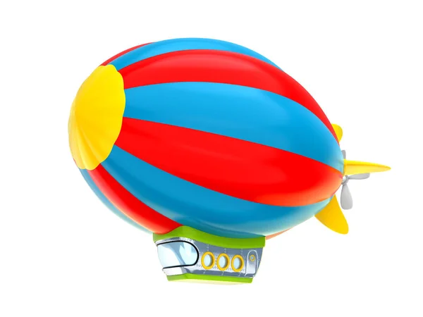 Airship cartoon 3d illustration — Stock Photo, Image