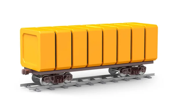 Futuristic railroad freight car — Stock Photo, Image