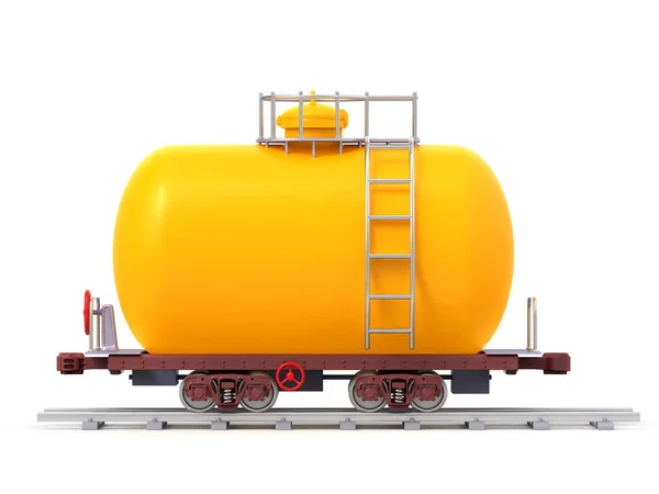 Railroad tank auto cartoon kant — Stockfoto