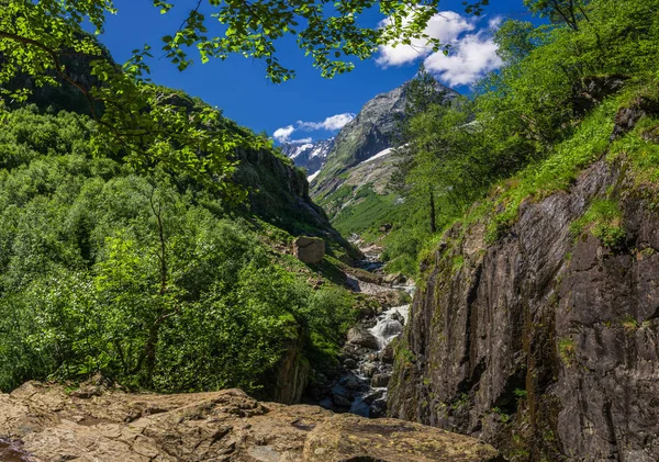 Caucasus, Dombay, "Devil 's Mill " Стоковое Изображение