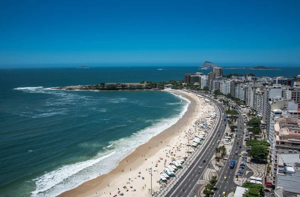 Vista aérea da Praia de Copacabana, Rio de Janeiro, Brasil — Fotografia de Stock
