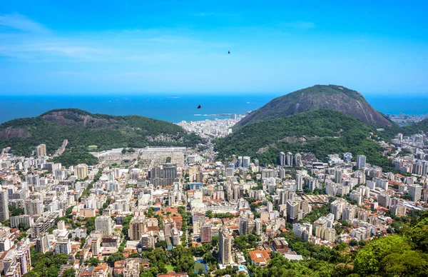 Vista sobre Zona Sul - Botafogo, Humaita, Copacabana, Rio de Janeiro — Foto de Stock