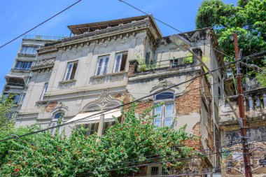 Eski terk edilmiş evde, Santa Teresa district, Rio de Janeiro, Brezilya