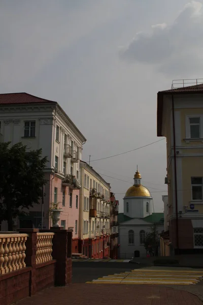 Städtebau: Cross Street. Belarus, Polozk — Stockfoto