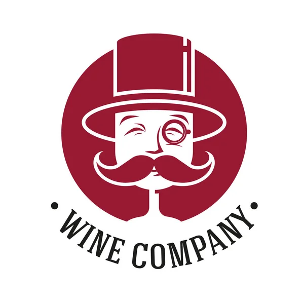 Vintage şarap logosu