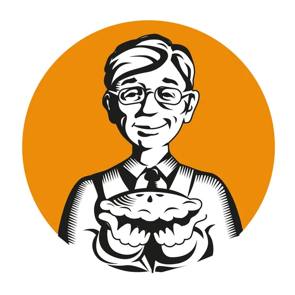 Baker vektör simge logo maskot