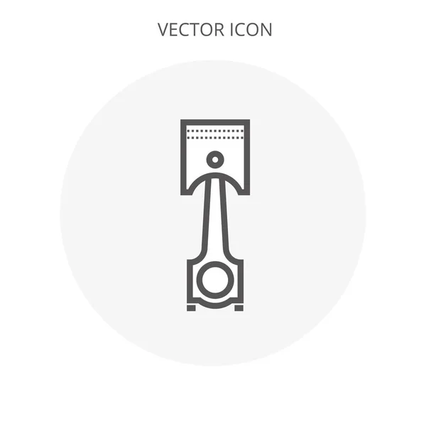 Icono de pistón ilustración símbolo de signo vectorial aislado — Vector de stock