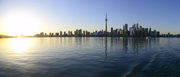 Toronto panoramę miasta o zachodzie słońca Zdjęcia Stockowe bez tantiem