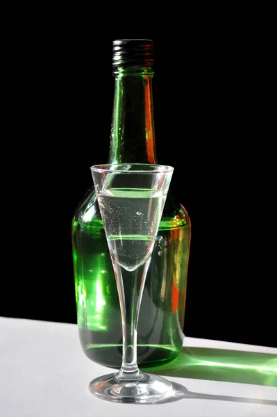 Bottle Glass Glass Light Color — Stock Photo, Image