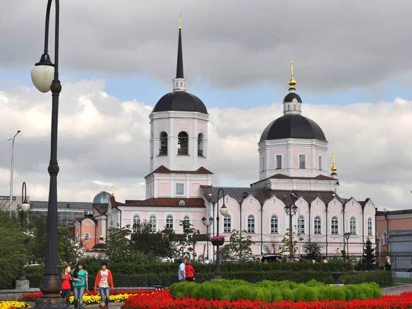 Богоявленский Собор 1777 Году Древнем Сибирском Городе Томске — стоковое фото