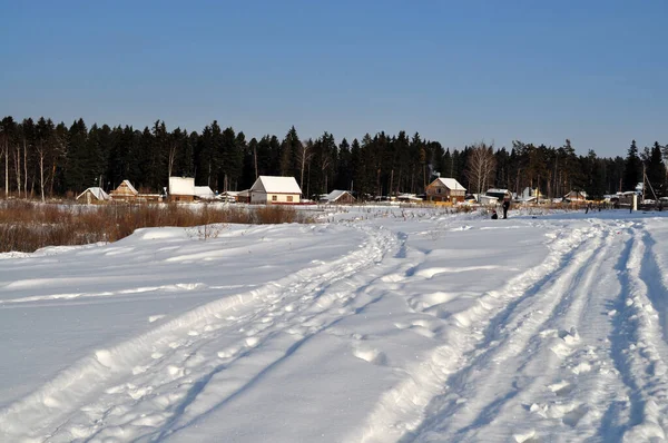 Vista Del Pueblo Kislovka Cerca Ciudad Tomsk Rusia — Foto de Stock