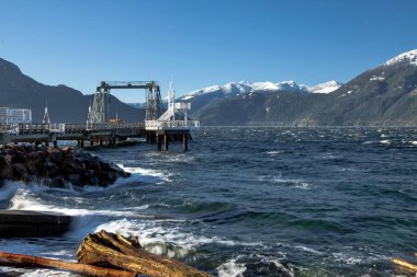 Pier Porteau Cove bay. Porteau Cove il 