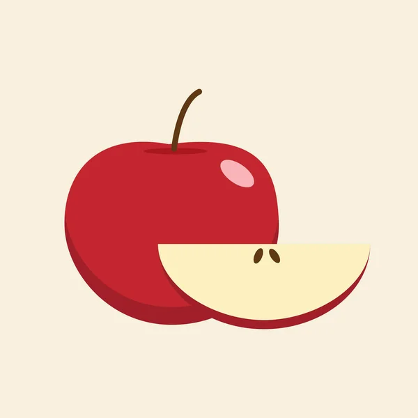 Apple. koncepce designu ovoce. vektorové ilustrace. — Stockový vektor