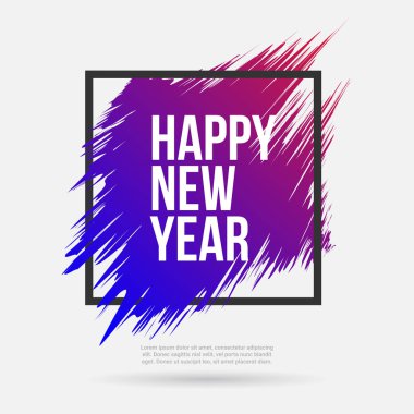 Yeni Yılınız Kutlu Olsun. modern tasarım. vektör çizim