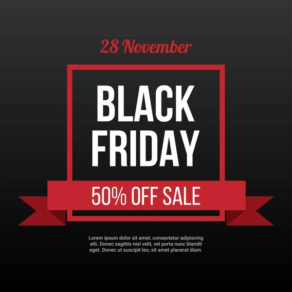 Black friday koop. poster, spandoek, achtergrond of sjabloon. vectorillustratie. — Stockvector