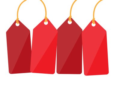 boş etiket, etiket. düz tasarım. vektör çizim.