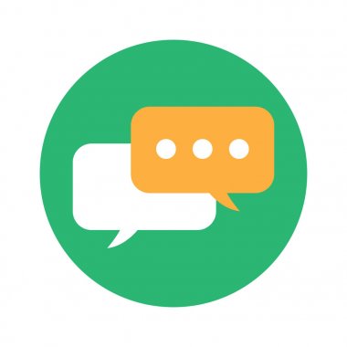 İleti simgesi. vektör çizim. bilgi ve iş tasarım konsepti.