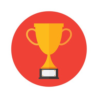 Kupa, fincan, ödül, şampiyon, kazanan. simge vektör çizim.