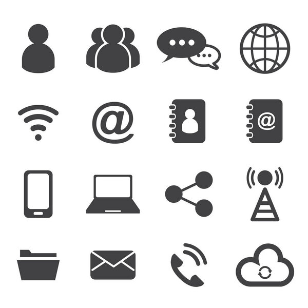 набор значков связи. векторная иллюстрация. современная концепция телекоммуникаций
.