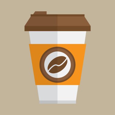 kahve fincanı. yiyecek ve içecek. vektör çizim.