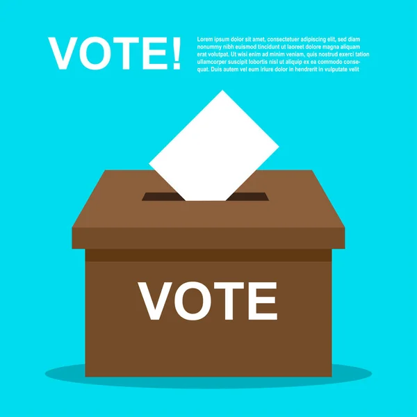 Voto, elección. ilustración vector democracia . — Archivo Imágenes Vectoriales