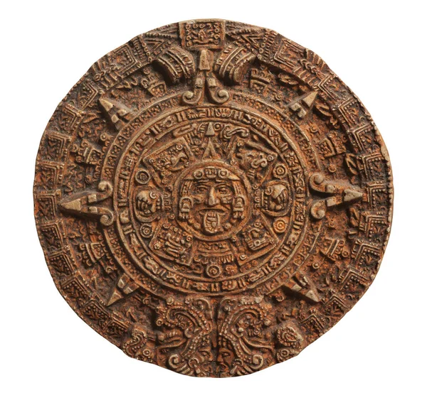 Mayan Calendar Isolated White Backround — Stock Photo, Image