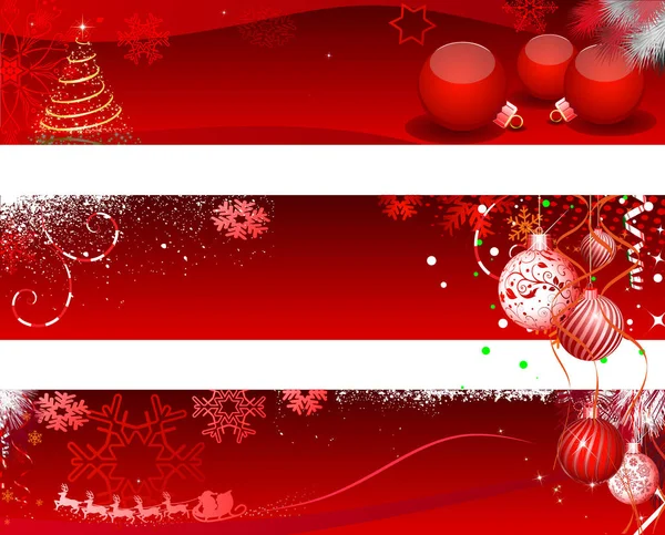 Weihnachtsbanner — Stockvektor