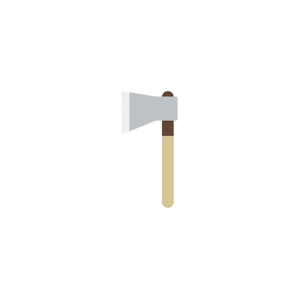 Elemento Hatchet plano. Ilustração do vetor do machado liso isolado no fundo limpo. Pode ser usado como símbolos Hatchet, Axe e Ax . —  Vetores de Stock