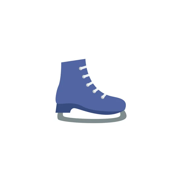 Platte Skates Element. Vectorillustratie van platte ijs geïsoleerd op schone achtergrond. Kan worden gebruikt als Ice, Sport en schaatsen symbolen. — Stockvector