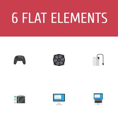 Düz simgeler depolama aygıtı, denetleyicisi, dizüstü bilgisayar ve diğer vektör öğeleri. Dizüstü düz simgeler simge kümesi de Fan, Pc, kablo nesneleri içerir.