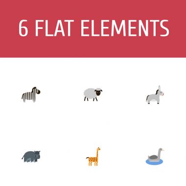 Düz simgeler Jackass, koyun eti, Sukuşu ve diğer vektör öğeleri. Ayrıca hayvan, Merinos, Camelopard nesneleri içeren küme zooloji düz simgeleri simgeleri.