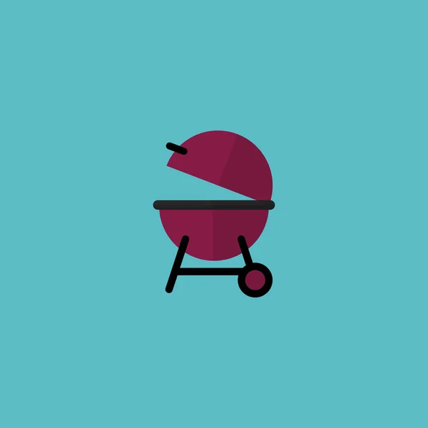 Flat Icon Bbq Element. Vector Illustration Of Flat Icon Barbecue Isolated On Clean Background. Can Be Used As Barbecue, Appetizer And Bbq Symbols. — Stock Vector