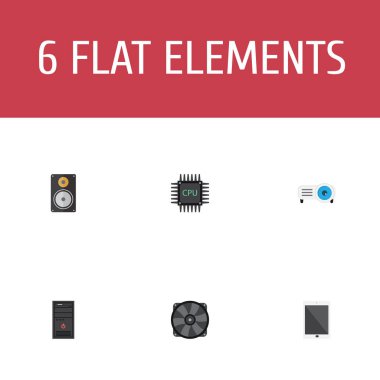 Düz simgeler soğutucu, sunum, amplifikatör ve diğer vektör öğeleri. Pc düz simgeler simge kümesi de telefon, avuçiçi, işlemci nesneleri içerir.