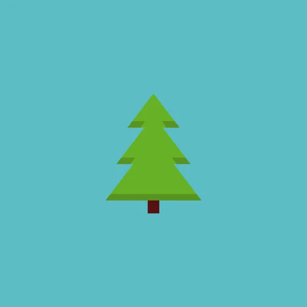 Elemento Spruce Flat Icon. Ilustração vetorial da árvore de ícones plana isolada no fundo limpo. Pode ser usado como abeto, árvore e símbolos da natureza . — Vetor de Stock