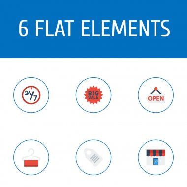 Düz simgeler destek, üye, elbise vektör öğeleri hazır. Dergi düz simgeler simge kümesi de büyük, etiket, etiket nesneleri içerir.