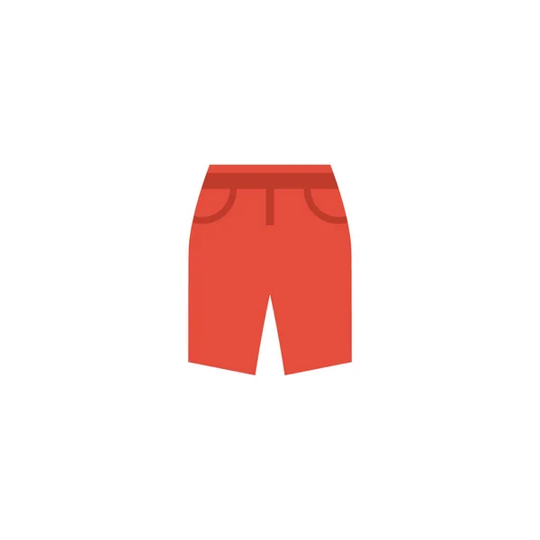 Elemento Flat Icon Shorts. Illustrazione vettoriale del tronco di nuoto a icona piatta isolato su sfondo pulito. Può essere utilizzato come pantaloncini, nuoto e tronchi simboli . — Vettoriale Stock