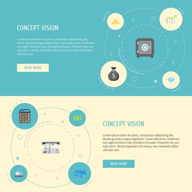 Düz simgeler Jewel Gem, muhasebe, bağ ve diğer vektör öğeleri. Finans düz simgeler simge kümesi de hesap makinesi, mücevher, güvenli nesneleri içerir.