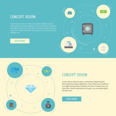 Düz simgeler bilgisayar, banka, muhasebe ve diğer vektör öğeleri. Finans düz simgeler simge kümesi de içerir kart, güvenli, nesneleri kadar.