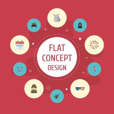 Düz simgeler mezar, Tarih, farkındalık ve diğer vektör öğeleri. Geçmiş düz simgeler simge kümesi de mezar, etiket, RIP nesneleri içerir.