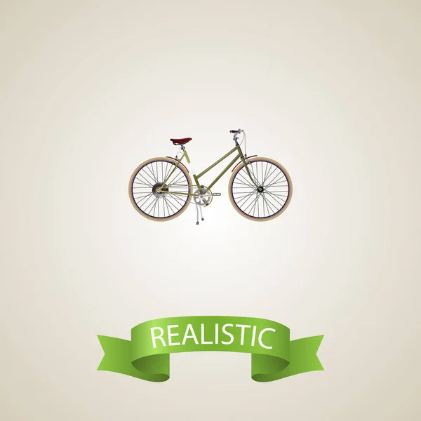 Реалістичний елемент жіночого циклу. Векторна ілюстрація реалістичного для дівчини ізольовано на чистому тлі. Можна використовувати як символи дівчини, жінки та велосипеда . — стоковий вектор