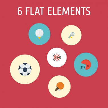 Düz simgeler Golf, ok, roket ve diğer vektör öğeleri. Etkinlik düz simgeler simge kümesi de içerir ok, Ping, yarasa nesneleri.