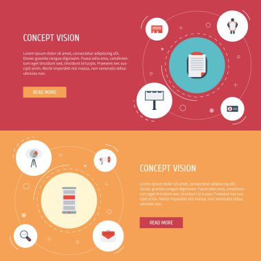 Afiş, kimliği, ileti ve diğer vektör öğeleri düz simgeler adam. Düz simgeleri simgeleri reklam da içerir promosyon, istatistik, kimliği nesneleri.