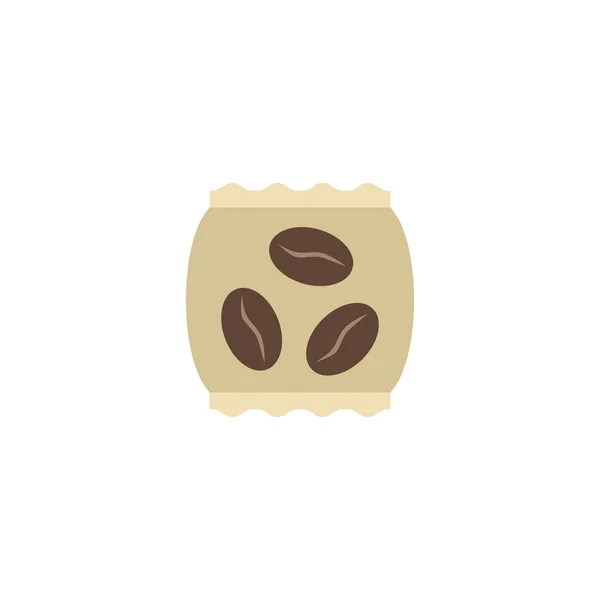 Platte pictogram Instant Element. Vectorillustratie van platte pictogram pakket Latte geïsoleerd op schone achtergrond. Kan worden gebruikt als Instant koffie en pakket symbolen. — Stockvector