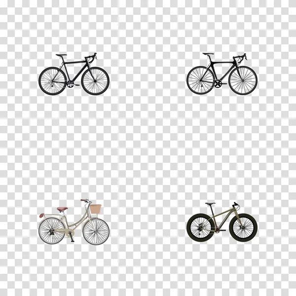 Realistic Brand, Exercise Riding, Cyclocross Drive Vector Elements. В комплект "Рейнджерс" также входят велокросс, мотокросс, брендовые объекты . — стоковый вектор