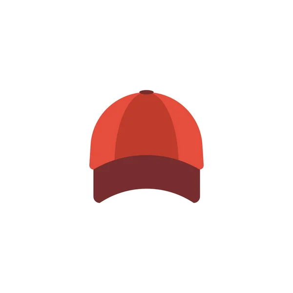 Flache Symbol Baseballmütze Element. Vektor-Illustration des flachen Symbols Hut isoliert auf sauberem Hintergrund. kann als Hut, Baseball und Cap-Symbol verwendet werden. — Stockvektor