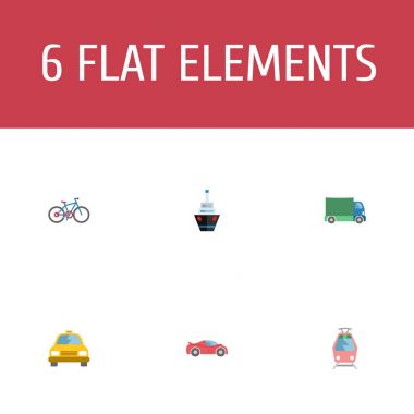 Düz simgeler lüks otomatik, Bisiklet, tramvay ve diğer vektör öğeleri. Araç düz simgeler simge kümesi de içerir gemi, spor, kamyon nesneleri.