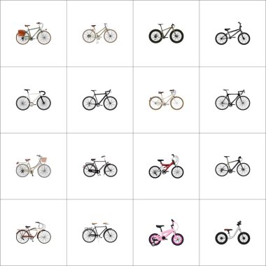 Gerçekçi eğitim araç, At Binme, eski egzersiz ve diğer vektör öğeleri. Gerçekçi simgeler kümesi de içerir marka, Retro, ergen nesneleri.